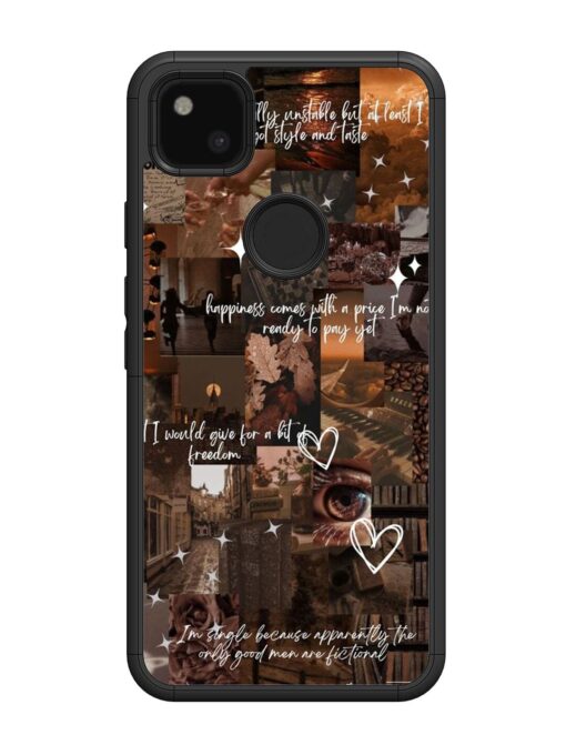 Melancholy Aesthetic Glossy Metal Phone Cover for Google Pixel 4A Zapvi