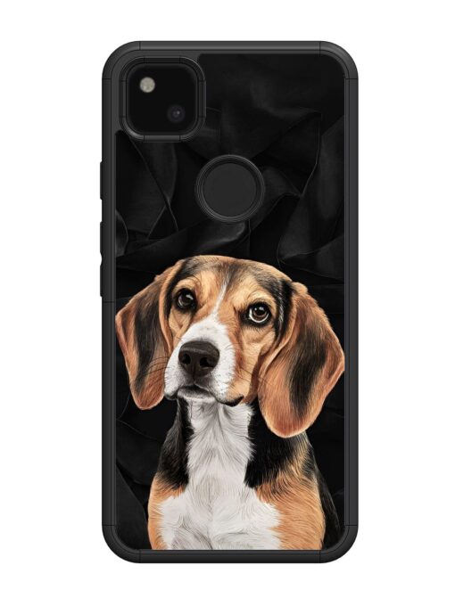 Beagle Portrait Glossy Metal Phone Cover for Google Pixel 4A Zapvi