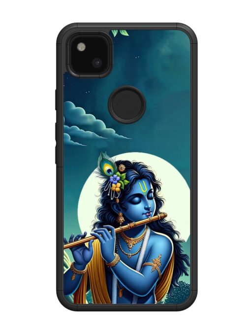 Krishna's Divine Flute Glossy Metal Phone Cover for Google Pixel 4A Zapvi