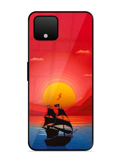 Sunset Sail Glossy Metal Phone Cover for Google Pixel 4 Xl