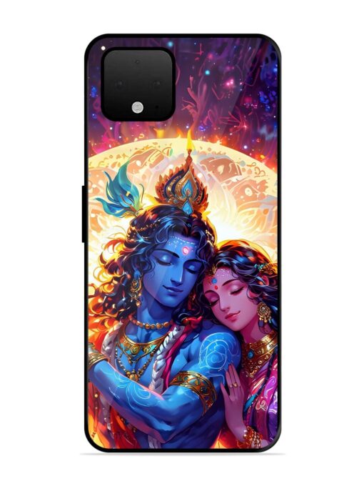 Radha Krishna Art Glossy Metal Phone Cover for Google Pixel 4 Xl