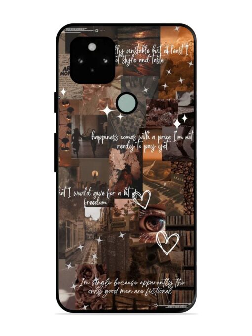 Melancholy Aesthetic Glossy Metal Phone Cover for Google Pixel 5