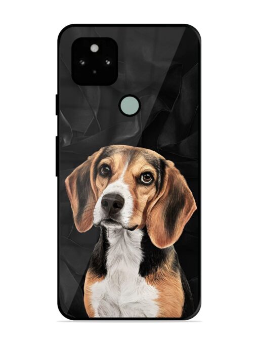 Beagle Portrait Glossy Metal Phone Cover for Google Pixel 5 Zapvi