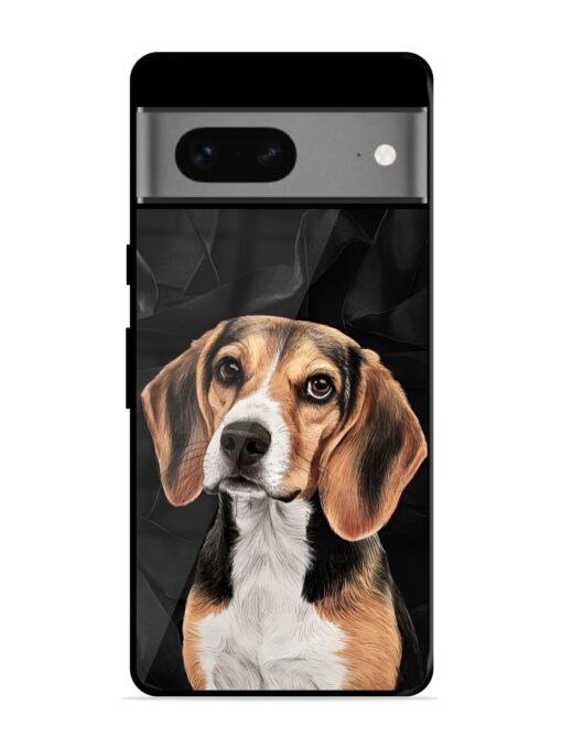 Beagle Portrait Glossy Metal Phone Cover for Google Pixel 7 Zapvi