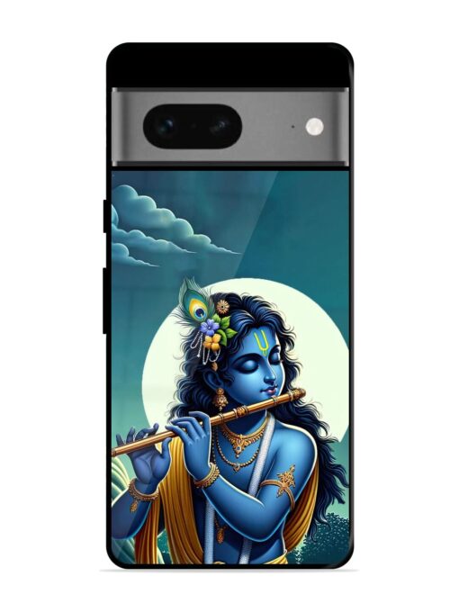 Krishna's Divine Flute Glossy Metal Phone Cover for Google Pixel 7 Zapvi