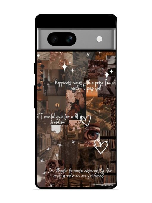 Melancholy Aesthetic Glossy Metal Phone Cover for Google Pixel 7A Zapvi