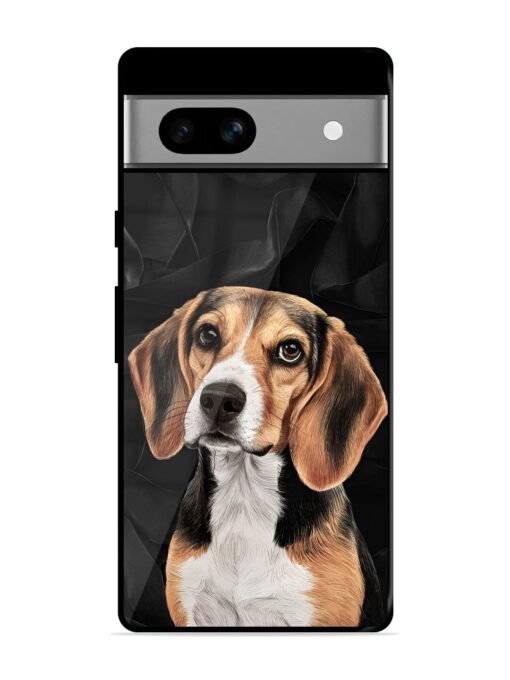 Beagle Portrait Glossy Metal Phone Cover for Google Pixel 7A