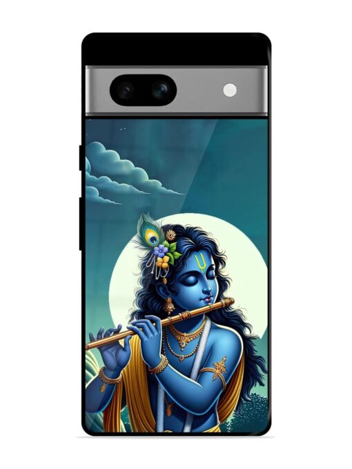 Krishna's Divine Flute Glossy Metal Phone Cover for Google Pixel 7A Zapvi