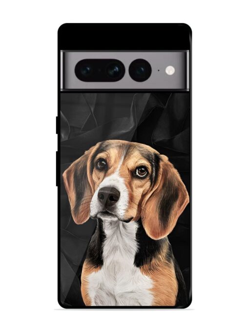 Beagle Portrait Glossy Metal Phone Cover for Google Pixel 7 Pro Zapvi