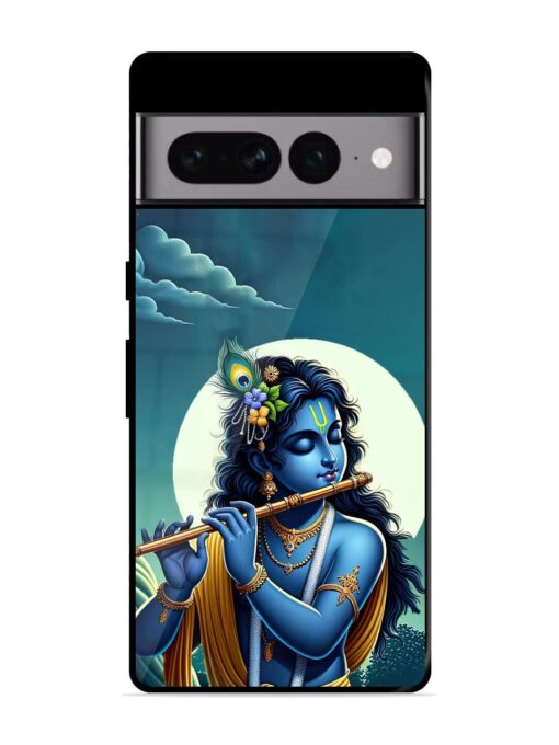 Krishna's Divine Flute Glossy Metal Phone Cover for Google Pixel 7 Pro Zapvi