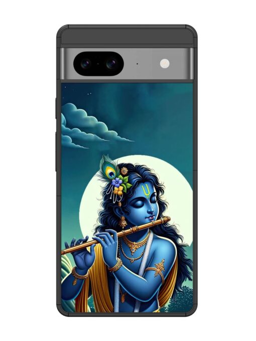 Krishna's Divine Flute Glossy Metal Phone Cover for Google Pixel 8 Zapvi