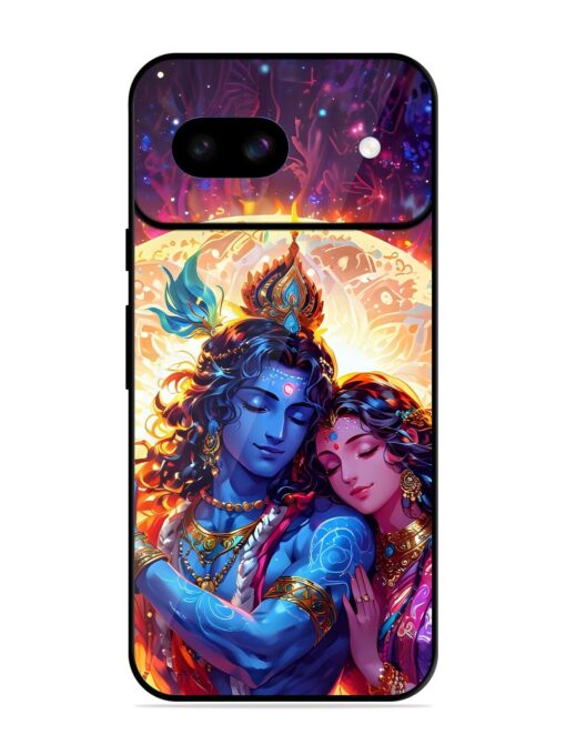 Radha Krishna Art Glossy Metal Phone Cover for Google Pixel 8A Zapvi