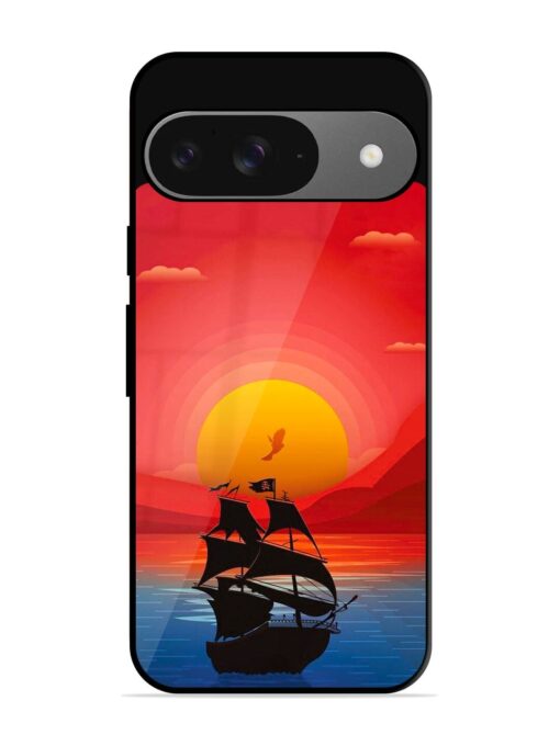 Sunset Sail Glossy Metal Phone Cover for Google Pixel 9