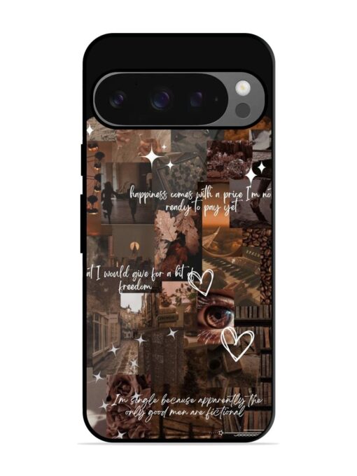 Melancholy Aesthetic Glossy Metal Phone Cover for Google Pixel 9 Pro