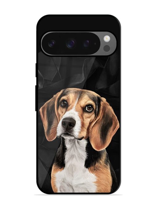 Beagle Portrait Glossy Metal Phone Cover for Google Pixel 9 Pro