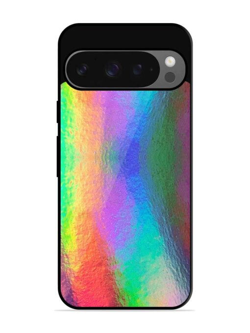 Colorful Holographic Background Glossy Metal TPU Phone Cover for Google Pixel 9 Pro Xl