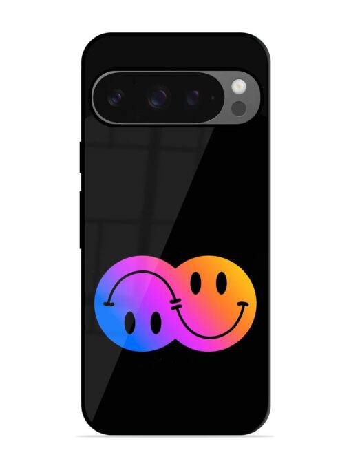 Gradient Smile Art Glossy Metal TPU Phone Cover for Google Pixel 9 Pro Xl