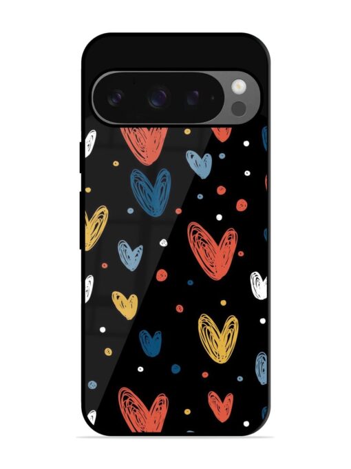 Happy Valentines Day Glossy Metal TPU Phone Cover for Google Pixel 9 Pro Xl