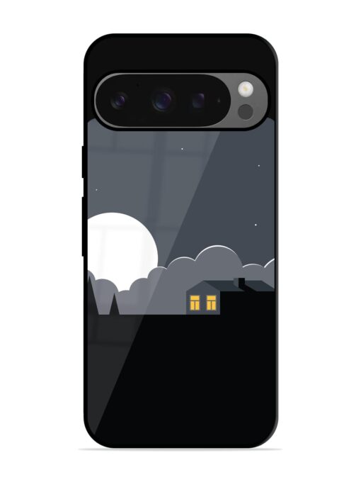 Full Moon Vector Art Glossy Metal Phone Cover for Google Pixel 9 Pro Xl