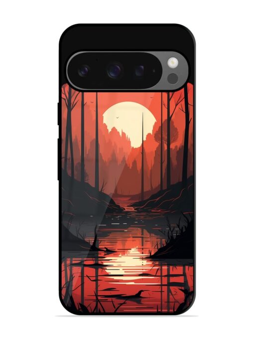 Natural Landscape Glossy Metal Phone Cover for Google Pixel 9 Pro Xl