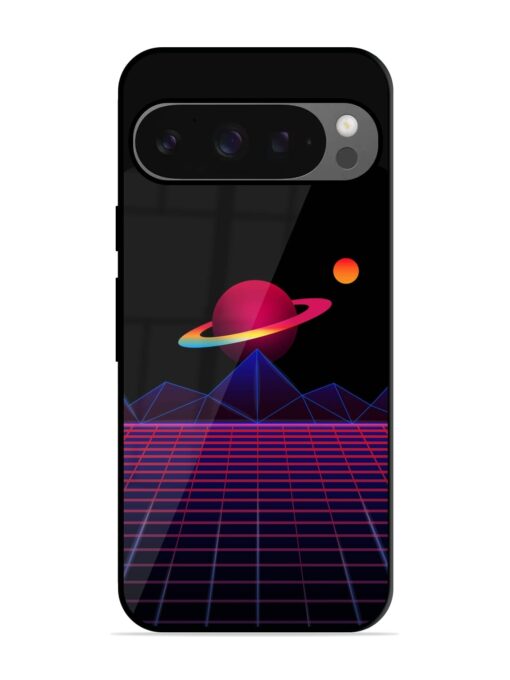 Wave Aesthetic Glossy Metal Phone Cover for Google Pixel 9 Pro Xl