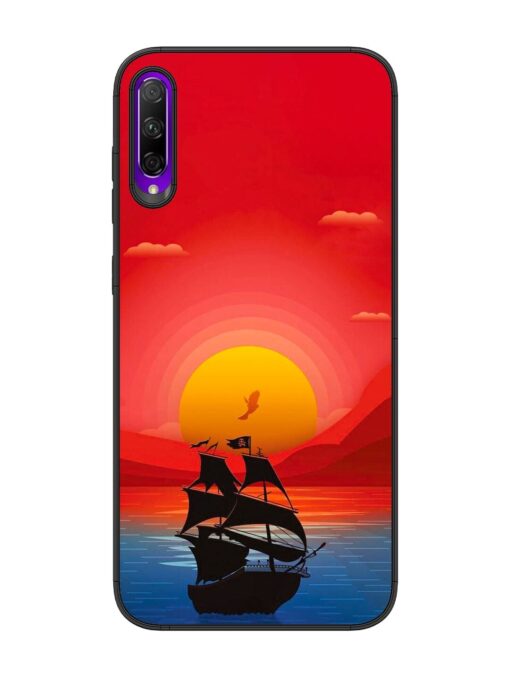 Sunset Sail Glossy Metal Phone Cover for Honor 9X Pro Zapvi