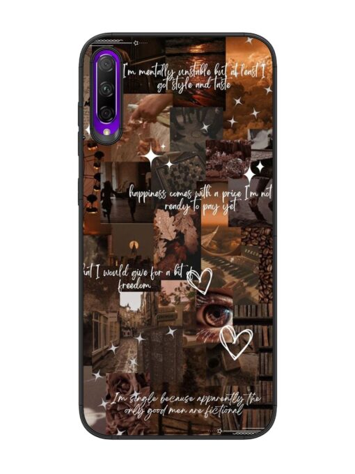 Melancholy Aesthetic Glossy Metal Phone Cover for Honor 9X Pro