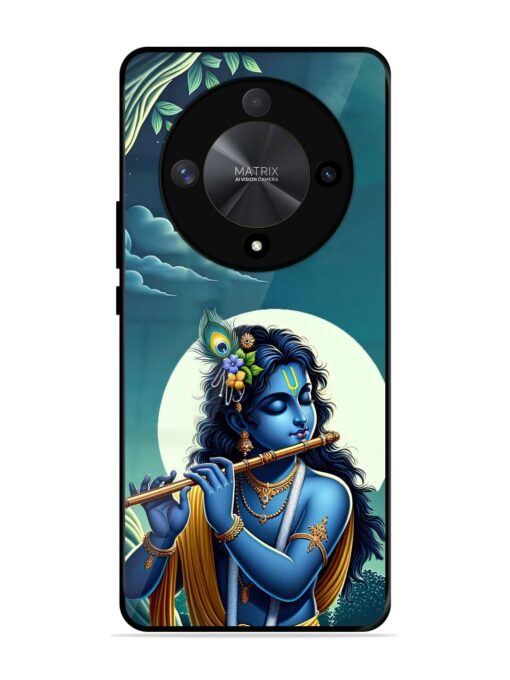 Krishna's Divine Flute Glossy Metal Phone Cover for Honor X9b (5G) Zapvi