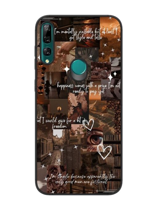 Melancholy Aesthetic Glossy Metal Phone Cover for Honor Y9 Prime Zapvi