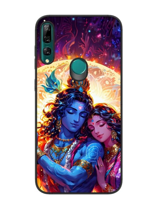 Radha Krishna Art Glossy Metal Phone Cover for Honor Y9 Prime