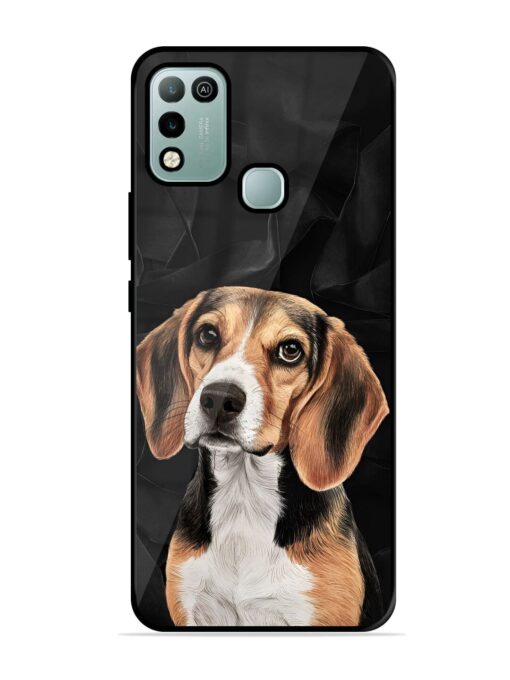 Beagle Portrait Glossy Metal Phone Cover for Infinix Hot 10 Play