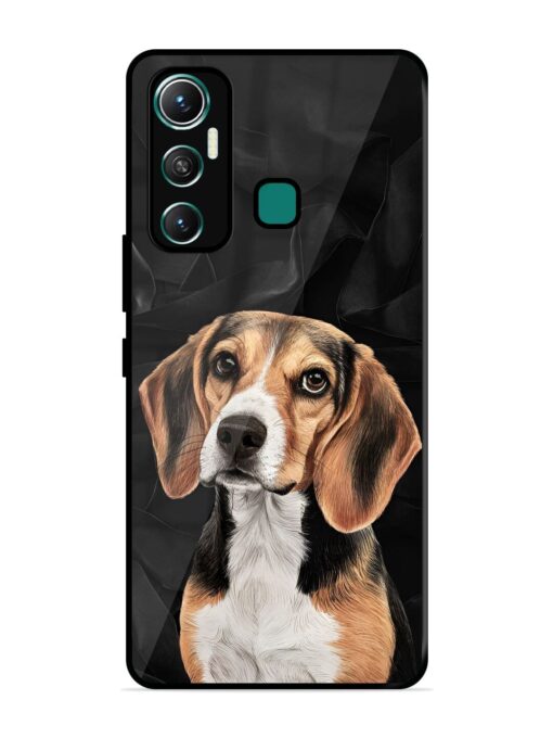 Beagle Portrait Glossy Metal Phone Cover for Infinix Hot 11 (2021) Zapvi