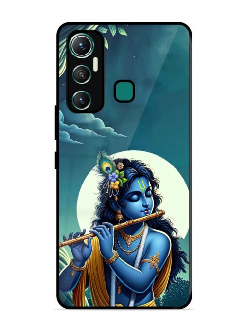 Krishna's Divine Flute Glossy Metal Phone Cover for Infinix Hot 11 (2021) Zapvi