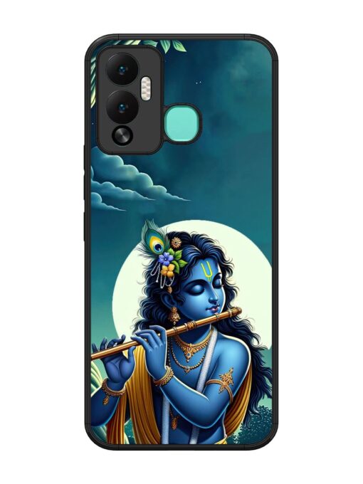 Krishna's Divine Flute Glossy Metal Phone Cover for Infinix Hot 12 Play Zapvi