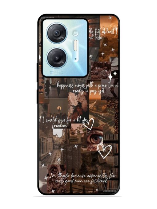 Melancholy Aesthetic Glossy Metal Phone Cover for Infinix Hot 30 (5G) Zapvi