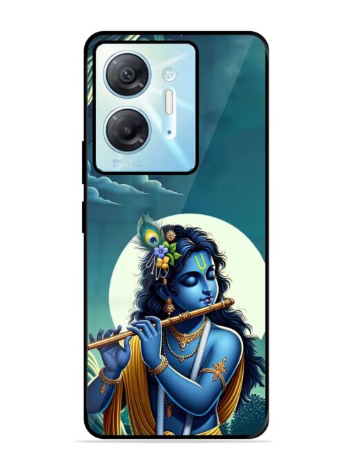 Krishna's Divine Flute Glossy Metal Phone Cover for Infinix Hot 30 (5G) Zapvi