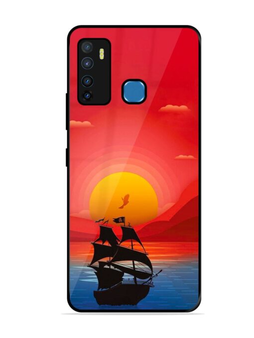 Sunset Sail Glossy Metal Phone Cover for Infinix Hot 9