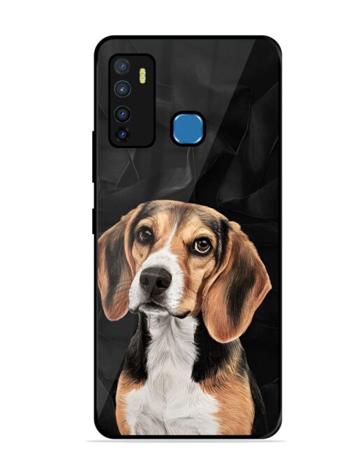 Beagle Portrait Glossy Metal Phone Cover for Infinix Hot 9 Zapvi