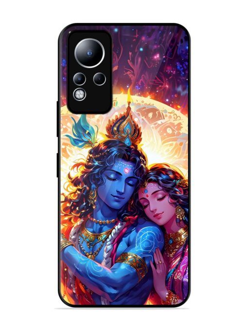 Radha Krishna Art Glossy Metal Phone Cover for Infinix Note 11 Zapvi