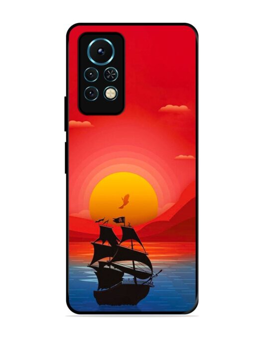 Sunset Sail Glossy Metal Phone Cover for Infinix Note 11S Zapvi