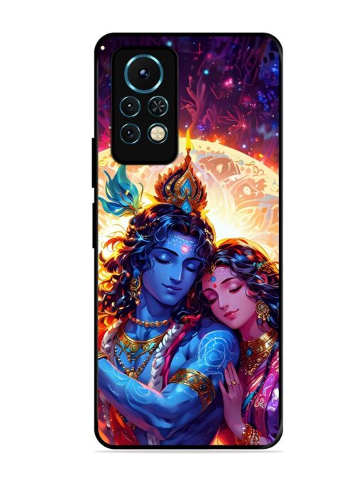 Radha Krishna Art Glossy Metal Phone Cover for Infinix Note 11S Zapvi