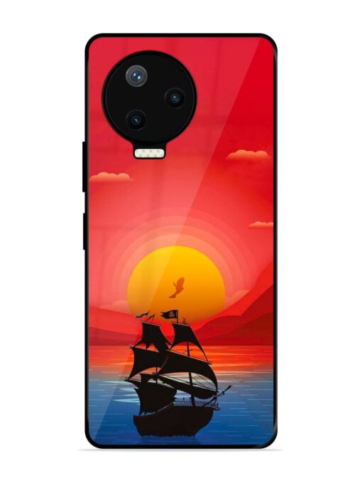 Sunset Sail Glossy Metal Phone Cover for Infinix Note 12 Pro (4G) Zapvi