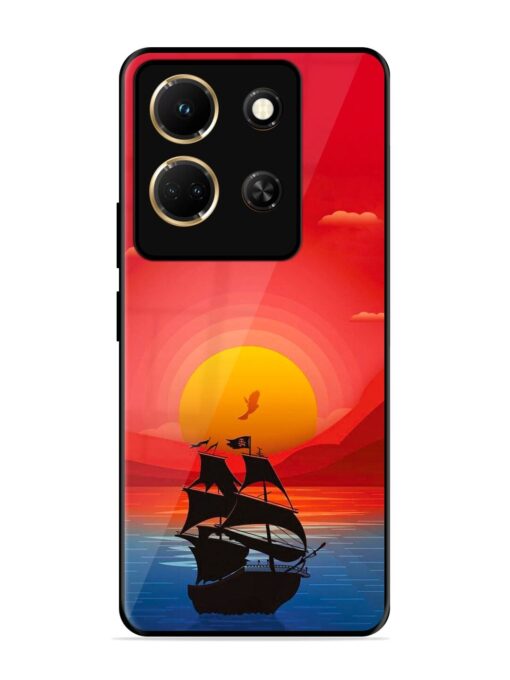 Sunset Sail Glossy Metal Phone Cover for Infinix Note 30 (5G)