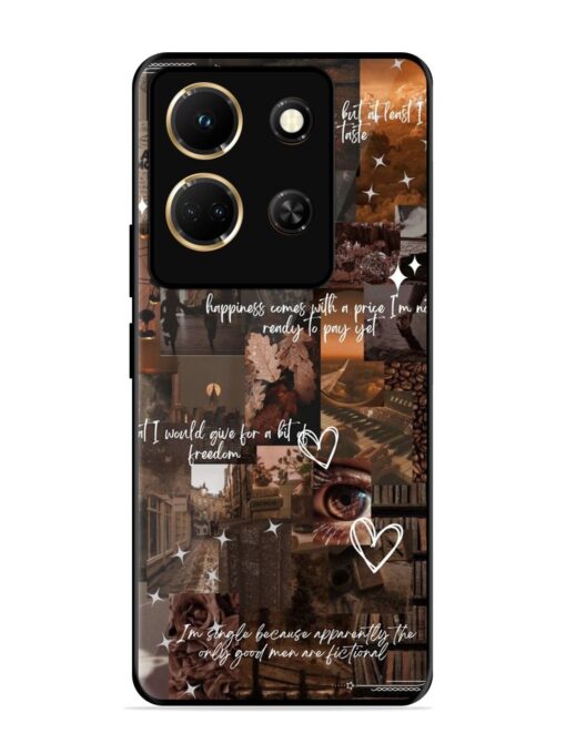 Melancholy Aesthetic Glossy Metal Phone Cover for Infinix Note 30 (5G)