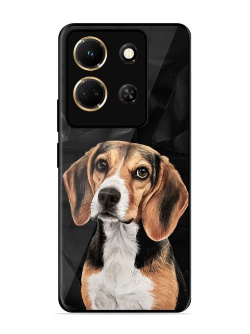 Beagle Portrait Glossy Metal Phone Cover for Infinix Note 30 (5G)