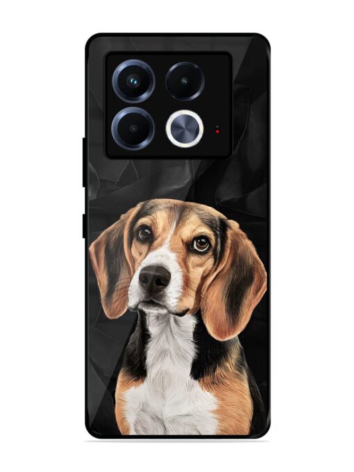 Beagle Portrait Glossy Metal Phone Cover for Infinix Note 40 (5G)