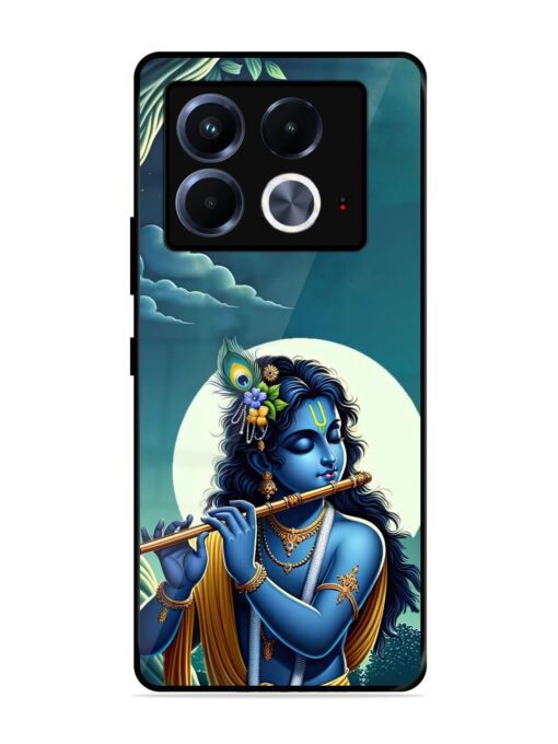 Krishna's Divine Flute Glossy Metal Phone Cover for Infinix Note 40 (5G)