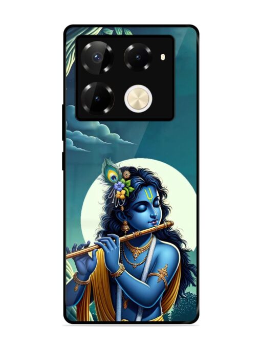 Krishna's Divine Flute Glossy Metal Phone Cover for Infinix Note 40 Pro (5G) Zapvi