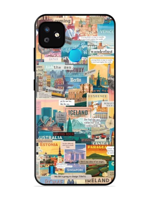 Travel Inspiration Collage Glossy Metal Phone Cover for Infinix Smart Hd (2021)