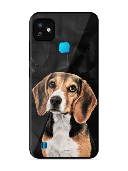 Beagle Portrait Glossy Metal Phone Cover for Infinix Smart Hd (2021) Zapvi